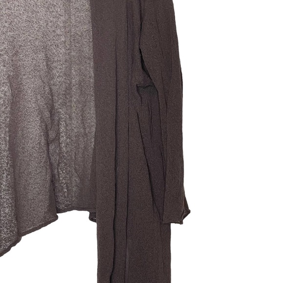 Eileen Fisher Open Front Cozy Cardigan Sweater Silk Blend 3/4 Sleeve Women Med. - Picture 4 of 8